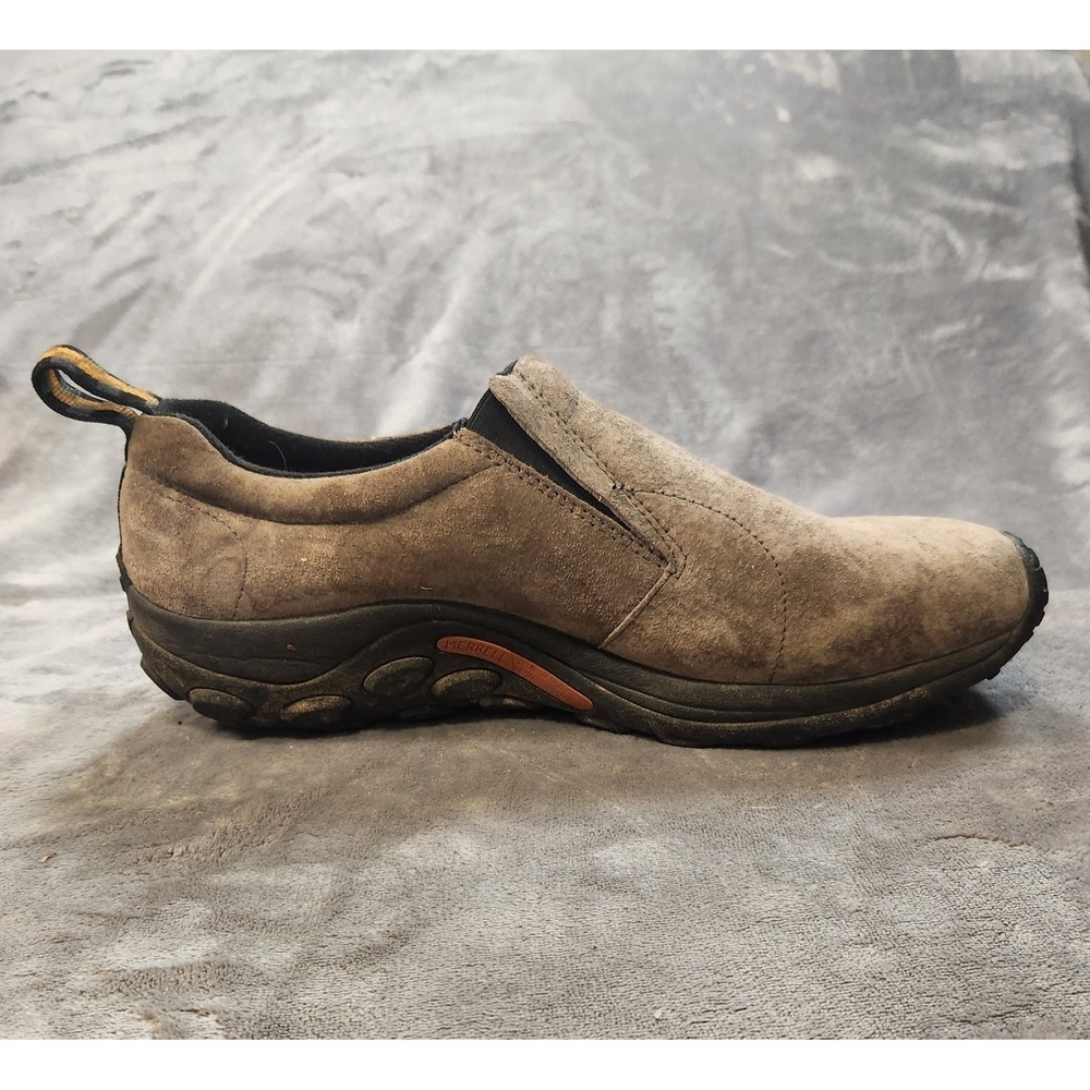 Merrell Shoes Mens 14 Beige Jungle Moc Suede Slip On Casual Trail Gunsmoke